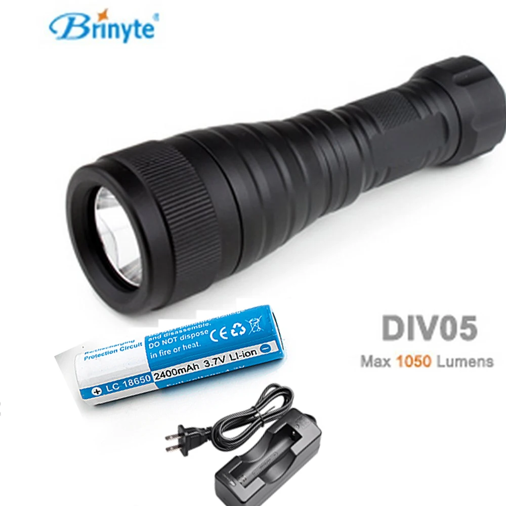 Brinyte DIV05 LED Diving Light CREE XML2 1000lm LED Scuba Diving Torch Diving Flashlight 200M Underwater Lamp
Brinyte DIV05 LED Diving Light CREE XML2 1000lm LED Scuba Diving Torch Diving Flashlight 200M Underwater Lamp