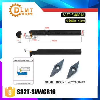S32T-SVWCR16 72.5 Degrees Internal Turning Tool Holder For VCMT160404 VCMT160408 Insert Internal Boring Bar Lathe Machine
S32T-SVWCR16 72.5 Degrees Internal Turning Tool Holder For VCMT160404 VCMT160408 Insert Internal Boring Bar Lathe Machine