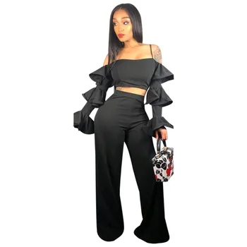 2019 New, European, American, stylish, sexy, casual, sturdy, sling, lotus sleeves, trousers
2019 New, European, American, stylish, sexy, casual, sturdy, sling, lotus sleeves, trousers