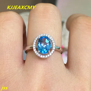KJJEAXCMY Fine jewelry 925 Sterling Silver Gemstone Blue Topaz Ring shinv coating
KJJEAXCMY Fine jewelry 925 Sterling Silver Gemstone Blue Topaz Ring shinv coating