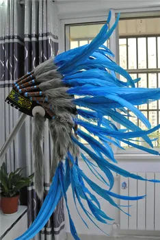 Turquoise indian headdress Replica made handmade feather headdress headpiece feather headband feather costume
Turquoise indian headdress Replica made handmade feather headdress headpiece feather headband feather costume