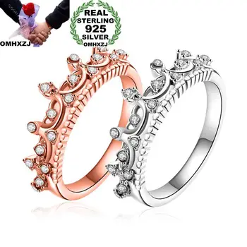 OMHXZJ Wholesale Personality Fashion OL Woman Girl Party Wedding Gift Rose Gold Crown AAA Zircon 925 Sterling Silver Ring RN125
OMHXZJ Wholesale Personality Fashion OL Woman Girl Party Wedding Gift Rose Gold Crown AAA Zircon 925 Sterling Silver Ring RN125