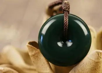 Koraba Fine Jewelry Good Luck Round Chinese BI Buckle Hetian Jade Pendant 100% Natural with Necklace Free Shipping
Koraba Fine Jewelry Good Luck Round Chinese BI Buckle Hetian Jade Pendant 100% Natural with Necklace Free Shipping