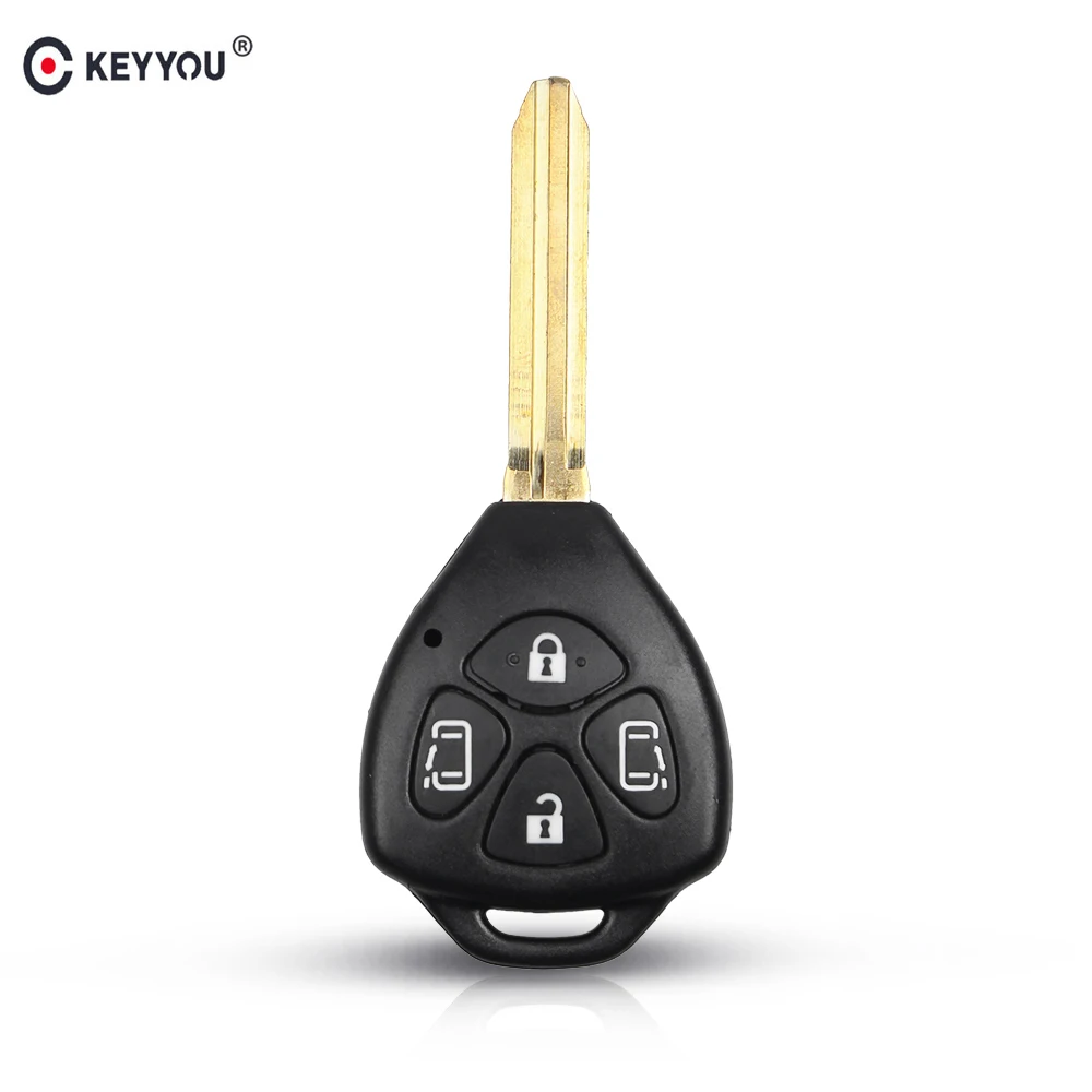 Чехол для автомобильного ключа KEYYOU с 4 кнопками Toyota Corolla Alphard Camry TOY43 Blade|Ключ от