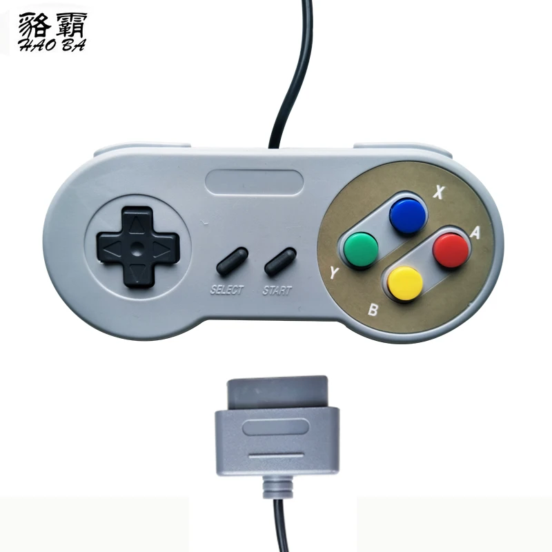 HAOBA Wired Computer host SNES Controller for SNES System Console Controller Gamepad four Colors for Button
HAOBA Wired Computer host SNES Controller for SNES System Console Controller Gamepad four Colors for Button