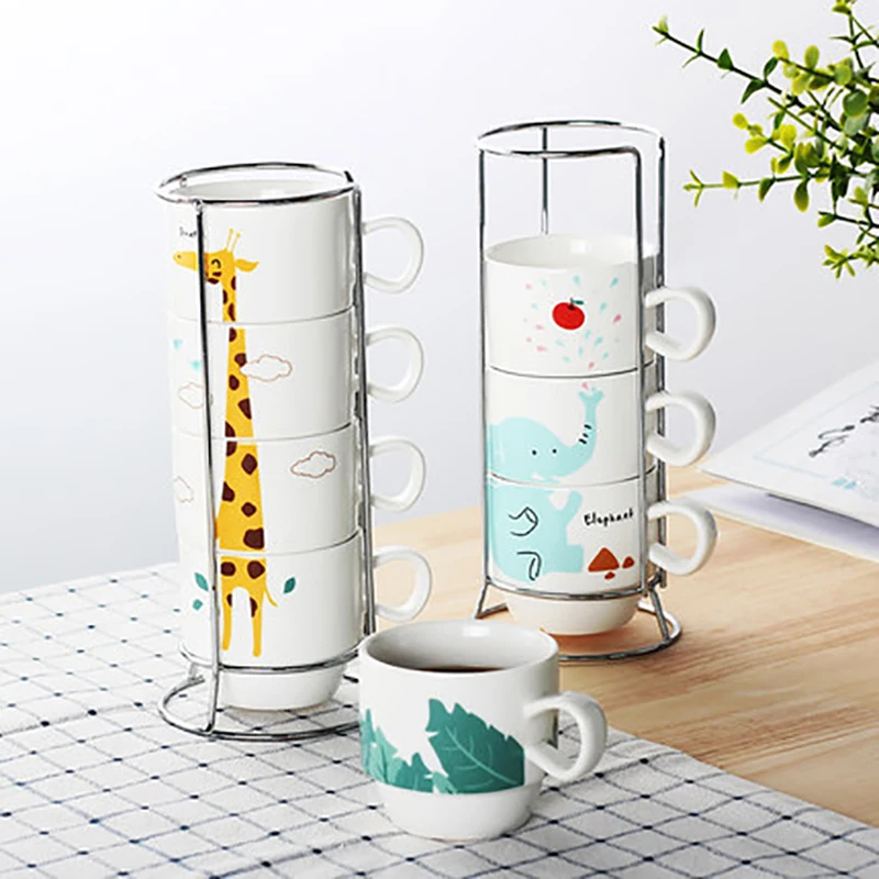 4pcs Couple Parent-child Ceramic Animal Giraffe elephant pattern Hand Painted Cup Set Drinkware For Tea Milk Coffee cup holder
4pcs Couple Parent-child Ceramic Animal Giraffe elephant pattern Hand Painted Cup Set Drinkware For Tea Milk Coffee cup holder