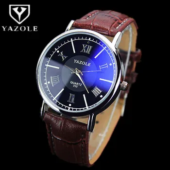 YAZOLE Luxury Brand Watch Men Blue Glass Quartz Watches Men Business Roman Leather Male Clock Relogio Masculino Hodinky 
YAZOLE Luxury Brand Watch Men Blue Glass Quartz Watches Men Business Roman Leather Male Clock Relogio Masculino Hodinky