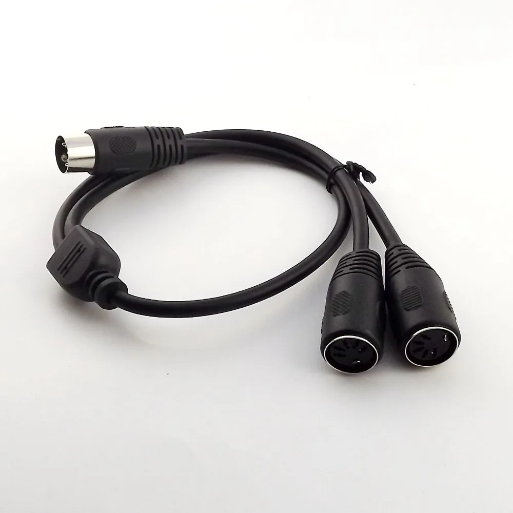 10pcs 50cm 5 Pin Din Male Plug to 2x 5 Pin Din Female Socket Splitter Cable Adapter
10pcs 50cm 5 Pin Din Male Plug to 2x 5 Pin Din Female Socket Splitter Cable Adapter
