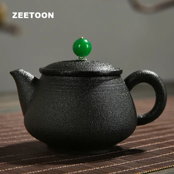 Black Zen Japanese Style Side handle Teapot Kung Fu Tea Set Handmade Ceramics Coarse Pottery Puer Coffee Pot Creative Home Decor
Black Zen Japanese Style Side handle Teapot Kung Fu Tea Set Handmade Ceramics Coarse Pottery Puer Coffee Pot Creative Home Decor
