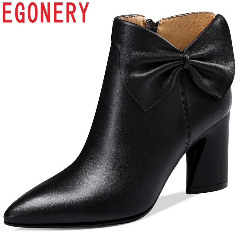 EGONERY sweet ankle boots 2019 autumn winter plush warm genuine leather 7.5cm high strange style women shoes zip botas mujer
EGONERY sweet ankle boots 2019 autumn winter plush warm genuine leather 7.5cm high strange style women shoes zip botas mujer