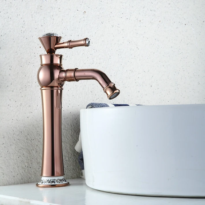 Vintage Rose Gold Finish One Hole Single Handle Kitchen&bathroom Sink Faucets with 360 degree rotate Spout
Vintage Rose Gold Finish One Hole Single Handle Kitchen&bathroom Sink Faucets with 360 degree rotate Spout