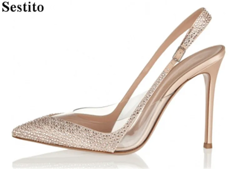 Fashion Crystal Pointed Heels Party Pumps Mixed Colors PVC Thin Heels Women Pumps Buckle Strap High Heels Summer Ladies Shoes
Fashion Crystal Pointed Heels Party Pumps Mixed Colors PVC Thin Heels Women Pumps Buckle Strap High Heels Summer Ladies Shoes