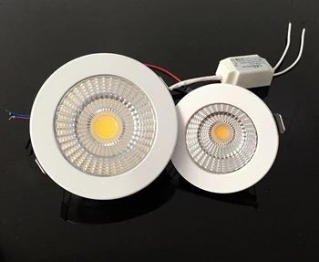 Newest Dimmable Recessed LED Downlight COB 5W 7W 9W 12W 15W 18W dimming LED Spot light led Ceiling lamp AC85-265v + Driver UL CE
Newest Dimmable Recessed LED Downlight COB 5W 7W 9W 12W 15W 18W dimming LED Spot light led Ceiling lamp AC85-265v + Driver UL CE