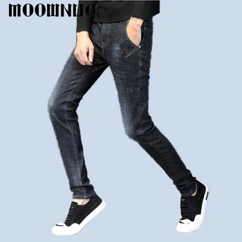 Long Trousers Classic style Men Jeans Black Men Slim Elastic Youth Simple Style Fashion Business Casual MOOWNUC MWC Mild Washing 
Long Trousers Classic style Men Jeans Black Men Slim Elastic Youth Simple Style Fashion Business Casual MOOWNUC MWC Mild Washing