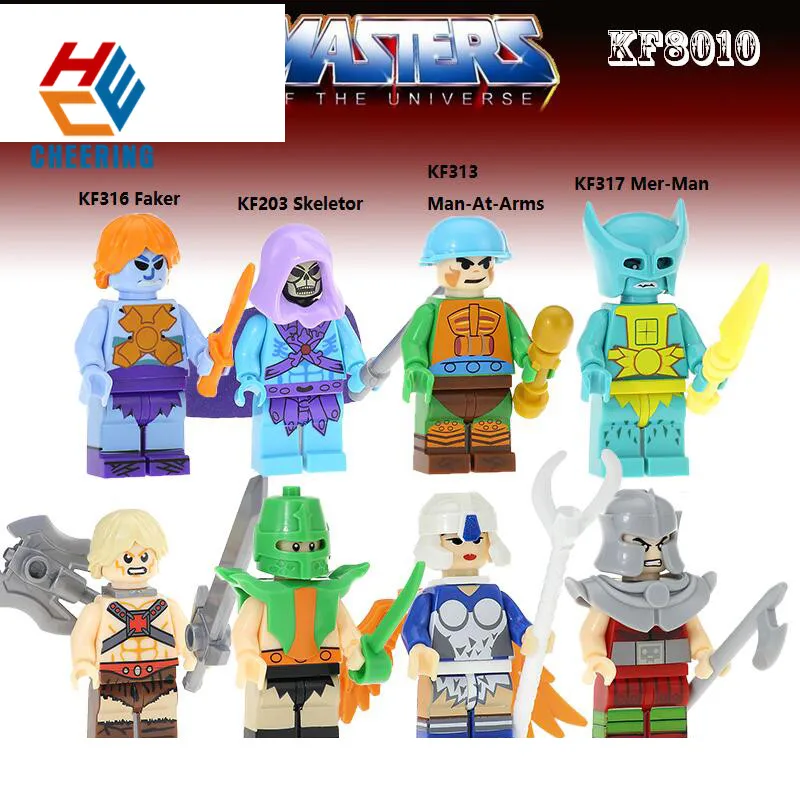 Single Sale Building Blocks Super Heroes Faker Skeletor Man-At-Arms Mer-Man Toys For Children KF8010
Single Sale Building Blocks Super Heroes Faker Skeletor Man-At-Arms Mer-Man Toys For Children KF8010