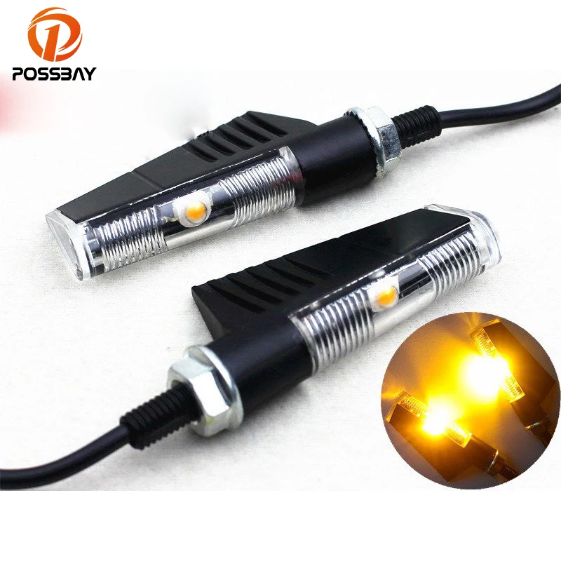 POSSBAY Universal Aluminum Motorcycle Turn Signals Motorbike Flasher Indicators Lights Scooter Blinker Lamp Fit for Harley Honda
POSSBAY Universal Aluminum Motorcycle Turn Signals Motorbike Flasher Indicators Lights Scooter Blinker Lamp Fit for Harley Honda