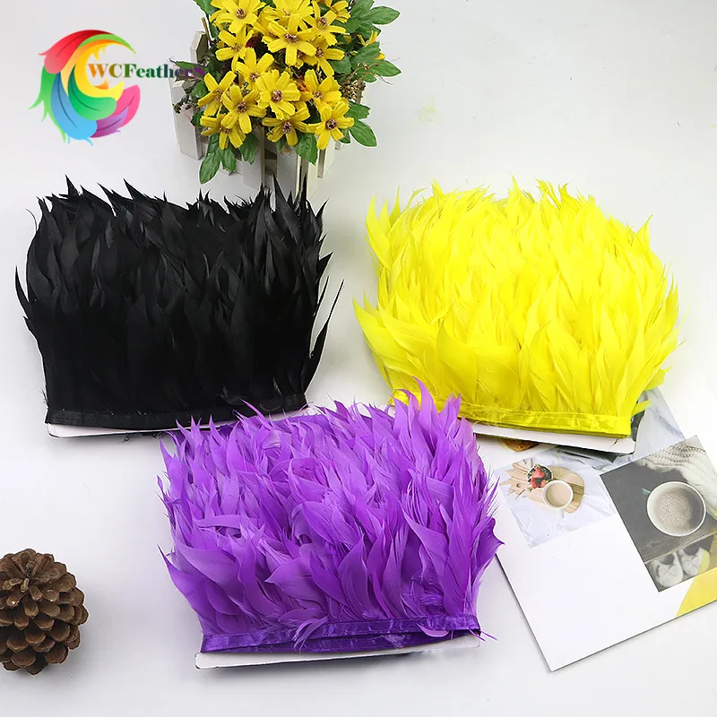 2 Yards/Lot Natural Goose Feathers Trim Dyed 11 Color Width 5-13CM Quality Goose Plumes Ribbons For DIY Dressing Belt Decoration
2 Yards/Lot Natural Goose Feathers Trim Dyed 11 Color Width 5-13CM Quality Goose Plumes Ribbons For DIY Dressing Belt Decoration