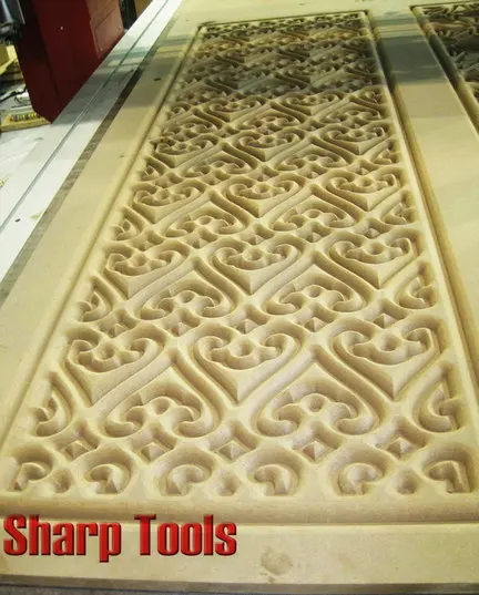 cnc router cutting milling sample