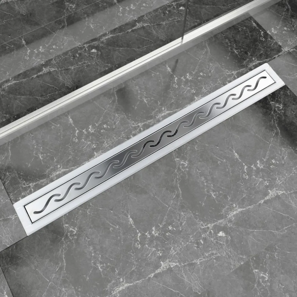 

Newest Stainless Steel Tile Insert Anti-Odor Floor Drain Bath Drain Colander Shower Drain Vertical Bathroom Floor Drain