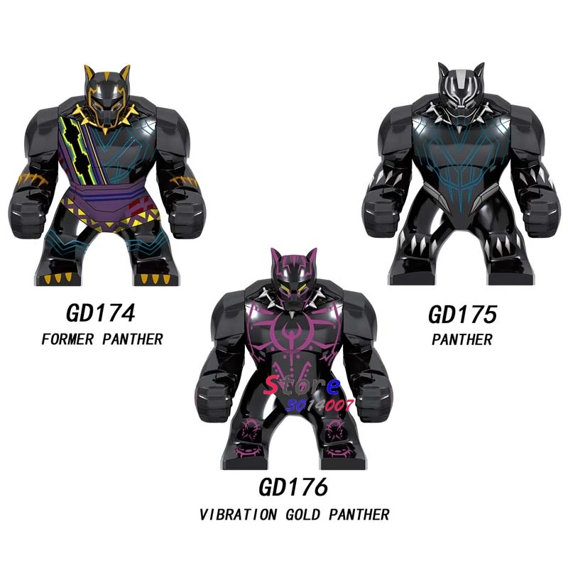 Single Marvel Avengers Endgame Big size Vibration Gold Panther Black Hulk Thanos Iron Man IronMan building blocks Kid Toy
Single Marvel Avengers Endgame Big size Vibration Gold Panther Black Hulk Thanos Iron Man IronMan building blocks Kid Toy
