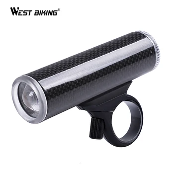 WEST BIKING Bike Front Light Rechargeable 4 Modes Carbon Fiber Aluminum Alloy Headlamp Waterproof Bike Flashlight Cycling Light
WEST BIKING Bike Front Light Rechargeable 4 Modes Carbon Fiber Aluminum Alloy Headlamp Waterproof Bike Flashlight Cycling Light