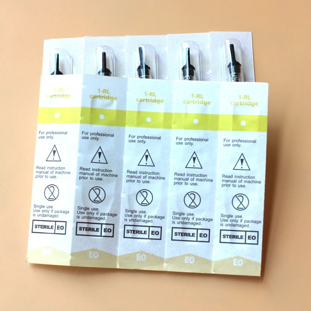 50pcs/Box 1RL Cartridge Needles Disposable Sterilized Permanent Makeup Tattoo Needles Tips for Eyebrow lip 
50pcs/Box 1RL Cartridge Needles Disposable Sterilized Permanent Makeup Tattoo Needles Tips for Eyebrow lip