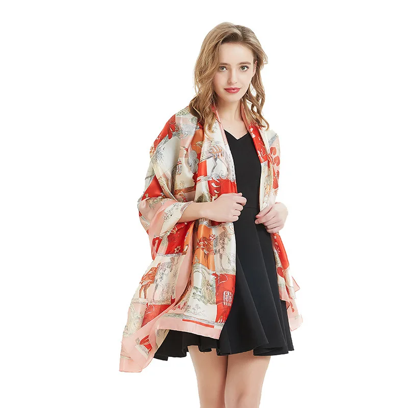 2019 New Women's Spring Silk Scarf Soft Printed Shawls and Wraps Lady Pashmina Satin Bandana Hijabs Scarves Foulard 180*90cm
2019 New Women's Spring Silk Scarf Soft Printed Shawls and Wraps Lady Pashmina Satin Bandana Hijabs Scarves Foulard 180*90cm