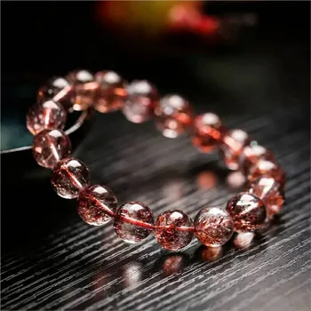 11mm Genuine Natural Gold Strawberry Quartz Barcelet Lepidocrocite Clear Crystal Round Bead Bracelets For Women Lady
11mm Genuine Natural Gold Strawberry Quartz Barcelet Lepidocrocite Clear Crystal Round Bead Bracelets For Women Lady