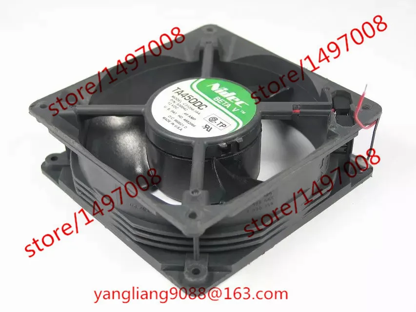 Охлаждающий вентилятор для сервера Nidec C31256-16A P/N:930042 DC 12V 0.49A 120x120x38 мм
Охлаждающий вентилятор для сервера Nidec C31256-16A P/N:930042 DC 12V 0.49A 120x120x38 мм