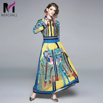 Banulin Women Christmas 2019 Fashion Autumn Runway Vestidos Blue Design Vintage Floral Print Shirt Long Sleeve Long Maxi Dress
Banulin Women Christmas 2019 Fashion Autumn Runway Vestidos Blue Design Vintage Floral Print Shirt Long Sleeve Long Maxi Dress