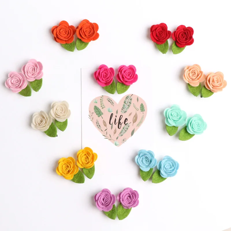 2Pcs/Set Baby Girl Hair Clips Toddler Rose Hairpins Soild Barrette Newborn Handmade Felt Flower BB Clip Infant Hair Accessories
2Pcs/Set Baby Girl Hair Clips Toddler Rose Hairpins Soild Barrette Newborn Handmade Felt Flower BB Clip Infant Hair Accessories