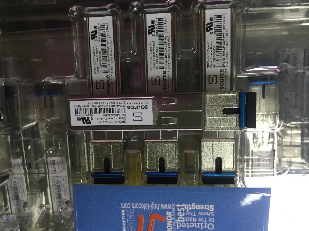 Brand New Source GPON OLT SFP Modules Class C+ for HUAWEI GPFD GPBD GPHF and Fiberhome OLT Service Board single SC mode
Brand New Source GPON OLT SFP Modules Class C+ for HUAWEI GPFD GPBD GPHF and Fiberhome OLT Service Board single SC mode