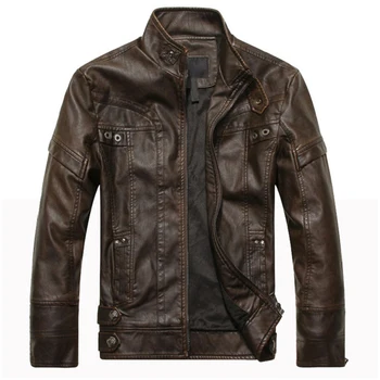 New Leather Jacket Men's Motorcycle Jackets Slim Fit Mens Coats Cowboy Street Wear chaqueta hombre Male Clothes Size M-5XL MY025
New Leather Jacket Men's Motorcycle Jackets Slim Fit Mens Coats Cowboy Street Wear chaqueta hombre Male Clothes Size M-5XL MY025