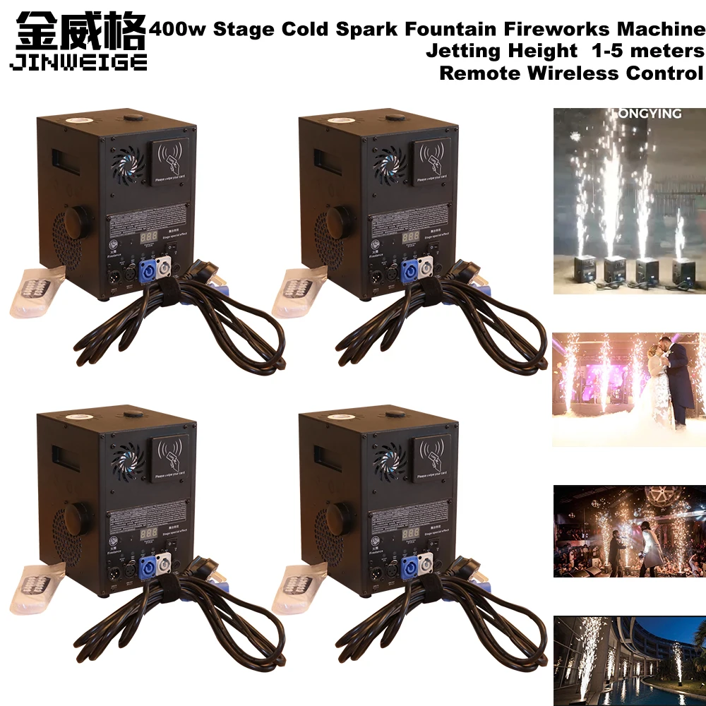 Free Shipping 4pcs/Lot Sparklers Remote Cold Spark Machine for Wedding Dmx Pyrotechnics Effect 400W Fireworks Fountain
Free Shipping 4pcs/Lot Sparklers Remote Cold Spark Machine for Wedding Dmx Pyrotechnics Effect 400W Fireworks Fountain