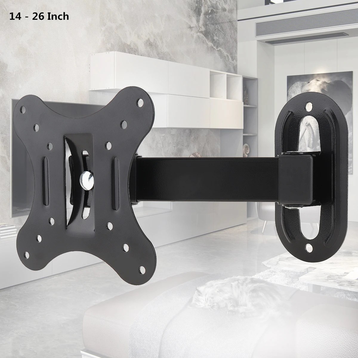 10KG Adjustable TV Wall Mount TV Holder Rotated Fixed TV Wall Bracket TV Frame 15° Tilt Swivel for 14-26Inch LCD LED Monitor
10KG Adjustable TV Wall Mount TV Holder Rotated Fixed TV Wall Bracket TV Frame 15° Tilt Swivel for 14-26Inch LCD LED Monitor