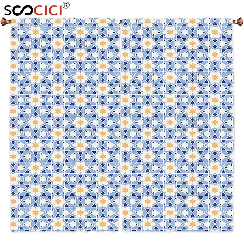 Window Curtains Treatments 2 Panels,Eastern Arabesque Daisies Daffodils Triangles Hexagons Mosaic Patchwork Style White Apricot
Window Curtains Treatments 2 Panels,Eastern Arabesque Daisies Daffodils Triangles Hexagons Mosaic Patchwork Style White Apricot