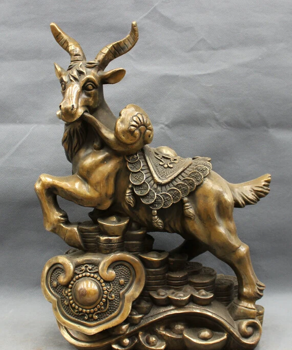 song voge gem S4473 16" Folk Chinese Bronze Year Zodiac Sheep Goat Statue On YuanBao Coin RuYi Set
song voge gem S4473 16" Folk Chinese Bronze Year Zodiac Sheep Goat Statue On YuanBao Coin RuYi Set
