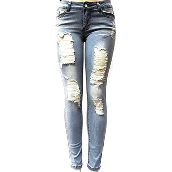 Women Pencil Skinny Jeans Woman Denim Pants Trousers Light Blue Dark Blue Stretchy Ripped Jeans For
Women Pencil Skinny Jeans Woman Denim Pants Trousers Light Blue Dark Blue Stretchy Ripped Jeans For