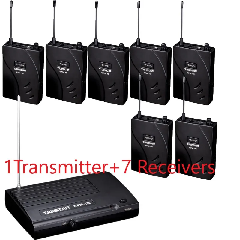 New Upgraded version 7-person group Takstar wpm-100 Stage Wireless Monitor System In-Ear earphone 1 Transmitter +7 Receivers
New Upgraded version 7-person group Takstar wpm-100 Stage Wireless Monitor System In-Ear earphone 1 Transmitter +7 Receivers