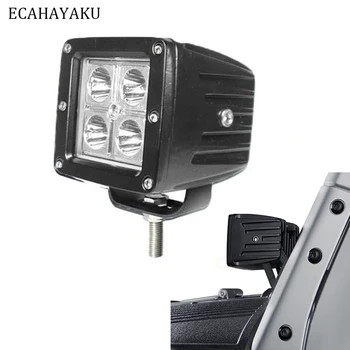 

ECAHAYAKU 3" Cubes 12W Led Work Light IP67 Waterproof Dustproof 6000K for All vehicles Machines boat 10-30V Car LED Lamp 1piece