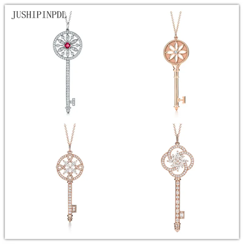 TIFF925 silver ms rose gold retro classic popular pattern key inlay zircon jewelry Christmas gifts
TIFF925 silver ms rose gold retro classic popular pattern key inlay zircon jewelry Christmas gifts
