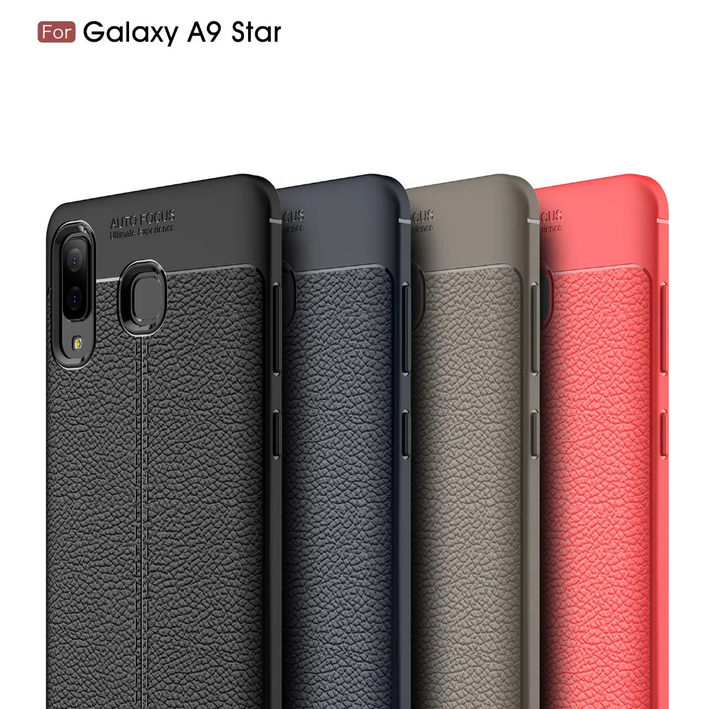 Чехол для телефона Samsung Galaxy A9 A8 Star 2018 мягкий силиконовый чехол из углеродного