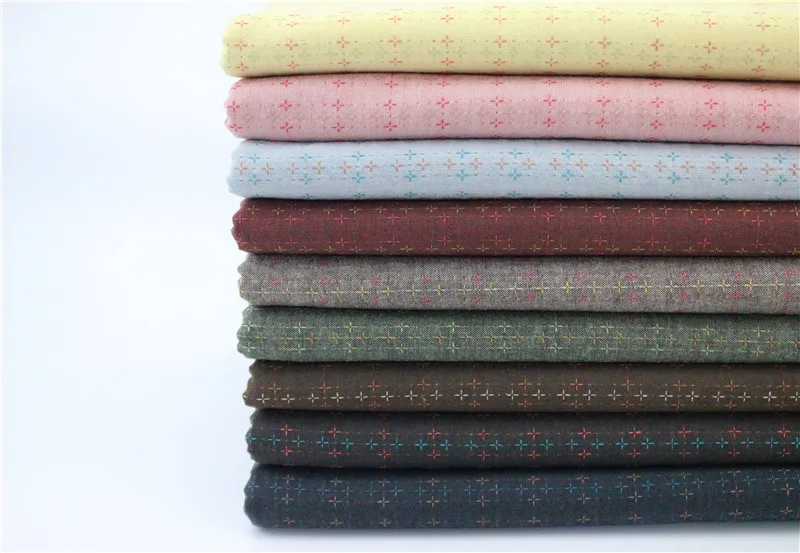 50*140cm Soft Snow Japanese Yarn Dyed Cotton Quilting Fabric Handmade Purse patchwork Pillow Trimming Sewing Cloth
50*140cm Soft Snow Japanese Yarn Dyed Cotton Quilting Fabric Handmade Purse patchwork Pillow Trimming Sewing Cloth
