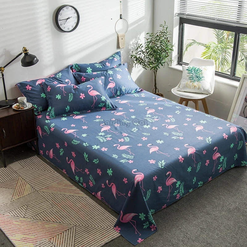 Spring Blue Flamingo Printed Bed Sheet 100% Cotton Flat Sheet 120x230cm/160x230cm/180x230cm/200x230cm/230x250cm Free Shipping
Spring Blue Flamingo Printed Bed Sheet 100% Cotton Flat Sheet 120x230cm/160x230cm/180x230cm/200x230cm/230x250cm Free Shipping