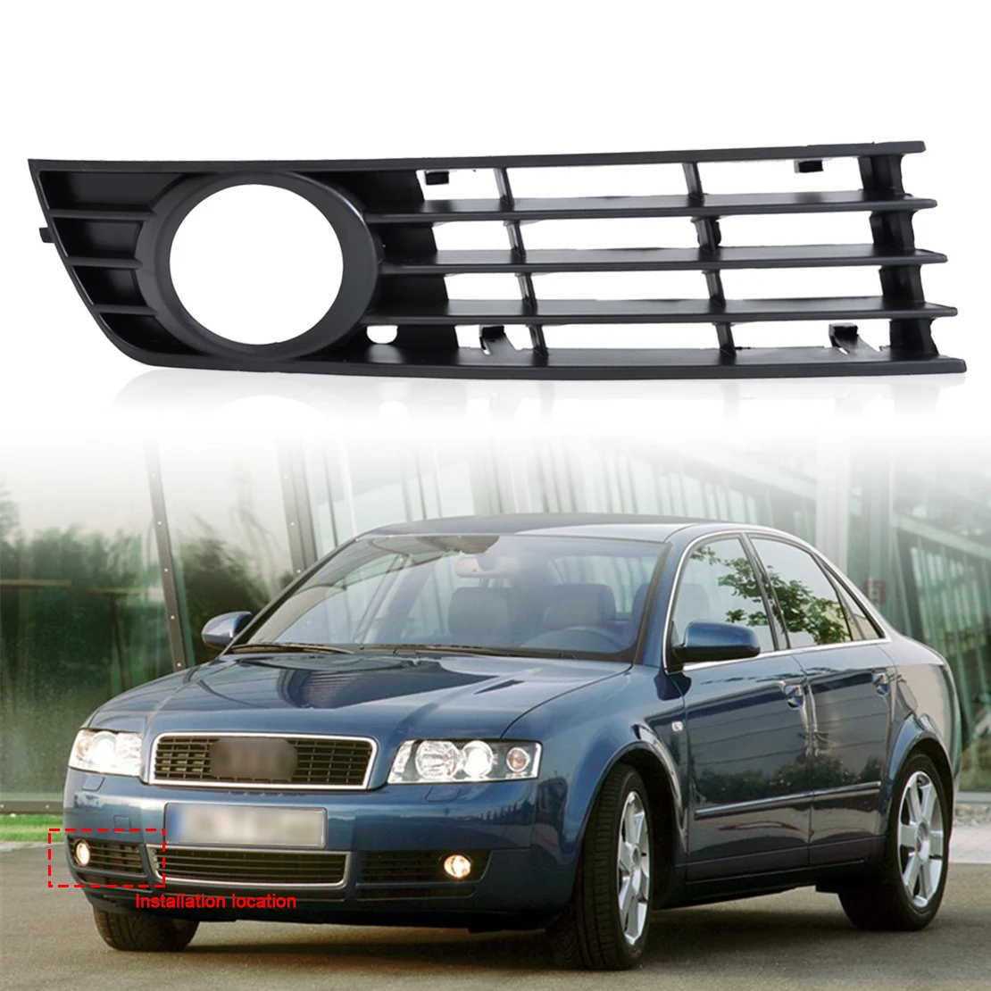 DWCX 8E0807682 Front Right Insert Bumper Fog Light Grille Protective Mesh for Audi A4 B6 2002 2003 2004 2005
DWCX 8E0807682 Front Right Insert Bumper Fog Light Grille Protective Mesh for Audi A4 B6 2002 2003 2004 2005