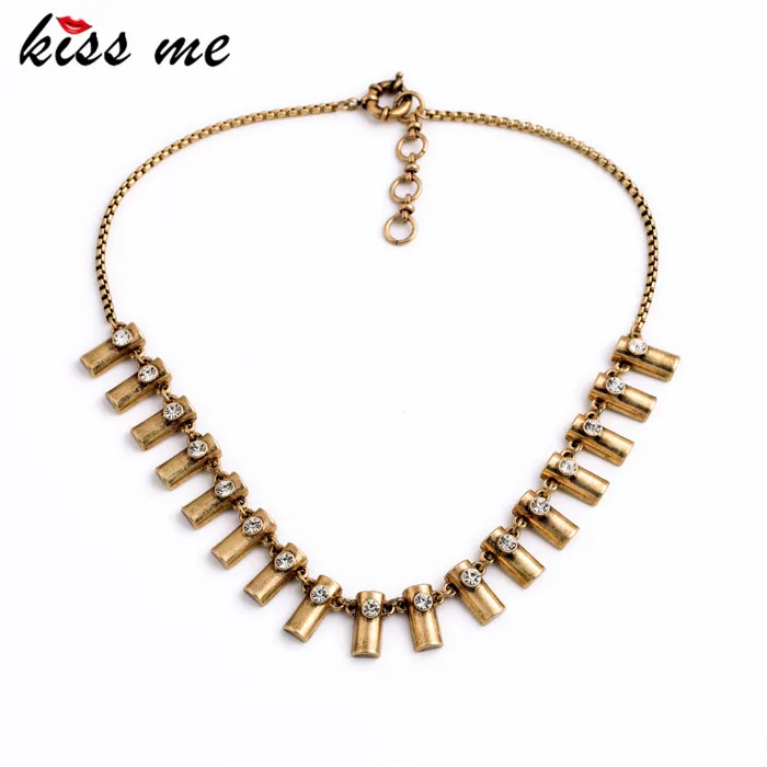 KISS ME Retro Ouro Collares 2017 Vintage Style Antique Gold Color Necklace Choker Dress Accessories
KISS ME Retro Ouro Collares 2017 Vintage Style Antique Gold Color Necklace Choker Dress Accessories
