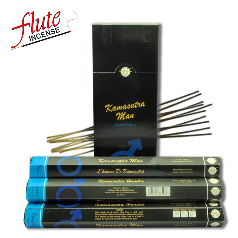 FLUTE 20 Sticks/Pack Kamasutra Man Spice Cored Stick incense Handmade From Indian Burning in Office For Meditation
FLUTE 20 Sticks/Pack Kamasutra Man Spice Cored Stick incense Handmade From Indian Burning in Office For Meditation