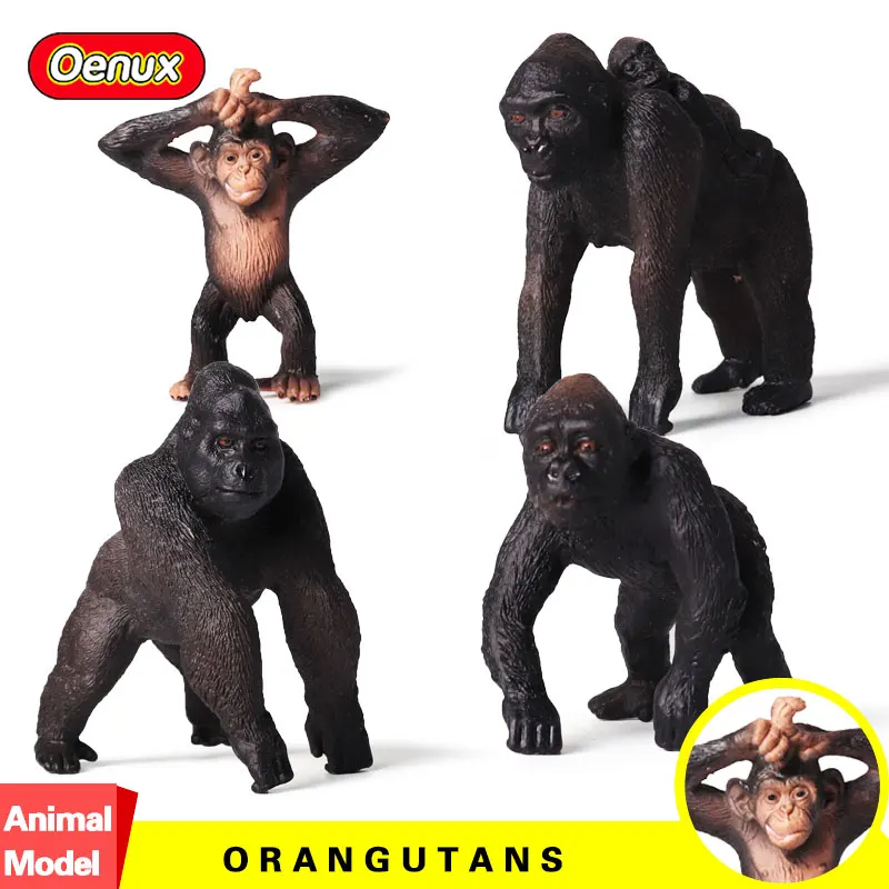 Oenux 4pcs/set Mammal Animals Chimpanzees Simulation Model Primate Chimpanzee Family Animal Solid Action Figure Toy For Kid Gift
Oenux 4pcs/set Mammal Animals Chimpanzees Simulation Model Primate Chimpanzee Family Animal Solid Action Figure Toy For Kid Gift