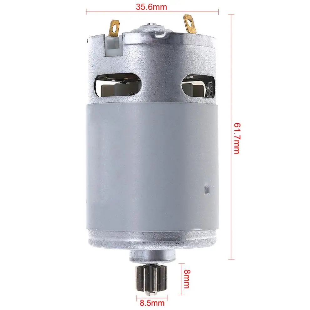 1pc RS550 21V 19500 RPM DC Motor with Single Speed 9 Teeth and High Torque Gear Box for Electric Drill / Screwdriver
1pc RS550 21V 19500 RPM DC Motor with Single Speed 9 Teeth and High Torque Gear Box for Electric Drill / Screwdriver