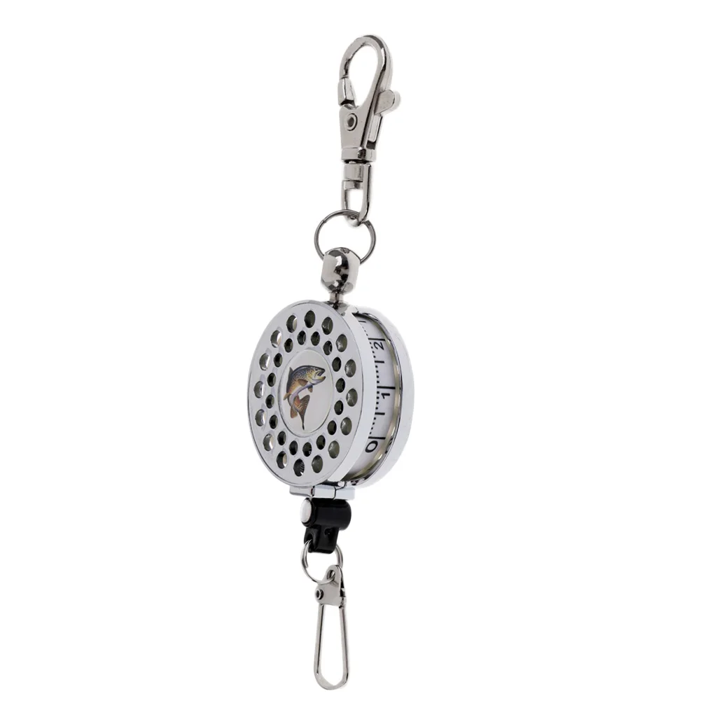 Stainless Steel Fishing Zinger Retractble Reel Carabiner Clip Retractor with 1 Meter Measure Tape Outdoor Fishing Tool
Stainless Steel Fishing Zinger Retractble Reel Carabiner Clip Retractor with 1 Meter Measure Tape Outdoor Fishing Tool